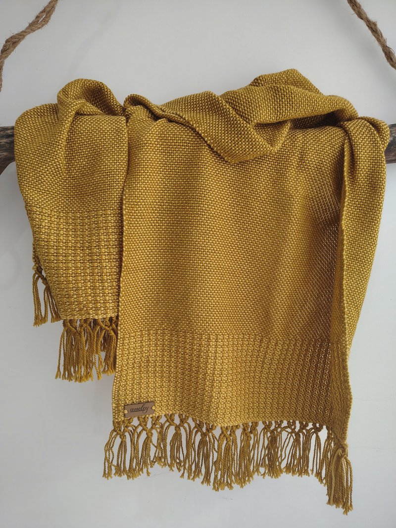 Pashminas tejidas en telar Choz artesanales